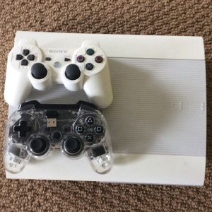 PS3 for sale with FIFA game disc and one controller